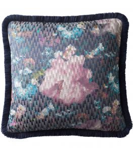 Camille Cushion 43 x 43cm by Clarke & Clarke Midnight