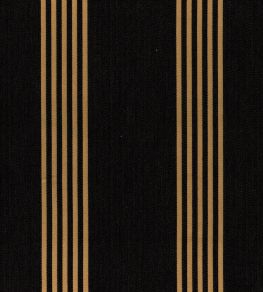 Canvas Stripe Fabric by Ian Mankin Antique Black