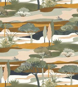 Cap Ferret Wallpaper by Casamance Cypres/Ocre