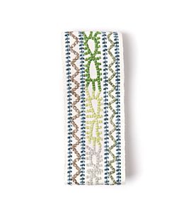 Caravanne Border Trimming by Christopher Farr Cloth Green