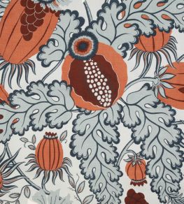 Carnival Fabric by Christopher Farr Cloth Terracotta