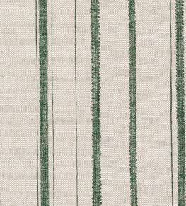 Carskiey Single Stripe Fabric by Fermoie Green