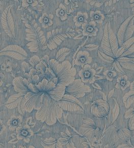 Casa De Fiore Wallpaper by Eijffinger Khaki/Blue