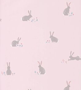 Bunny Wallpaper by Casadeco Corail / Rose