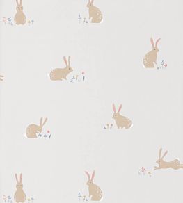 Bunny Wallpaper by Casadeco Bleu / Jaune