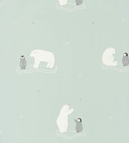 Polar Bear Wallpaper by Casadeco Bleu