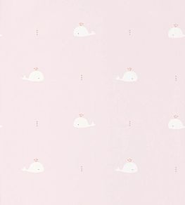 Whale Wallpaper by Casadeco Rose / Corail