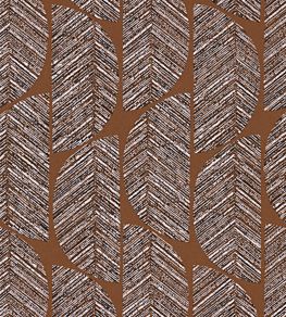 Abelia Wallpaper by Casamance Terracotta