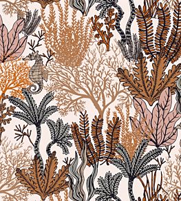 Posidonie Wallpaper by Casamance Terracotta