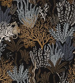 Posidonie Wallpaper by Casamance Noir