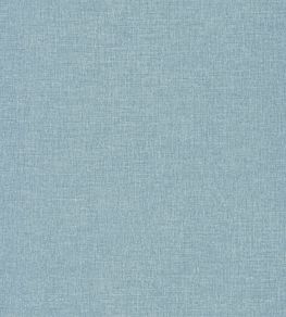 Linen Uni Metallic Wallpaper by Caselio Bleu