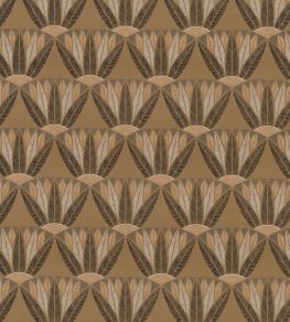 Castalia Wallpaper by Casamance Mordore/Noir