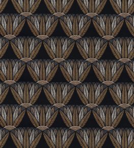 Castalia Wallpaper by Casamance Noir/Mordore