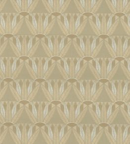 Castalia Wallpaper by Casamance Vert Cendre/Dore
