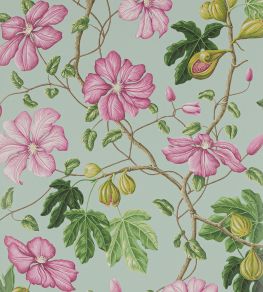 Castellane Wallpaper by Manuel Canovas Rose/Aqua