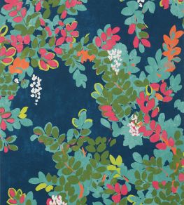 Central Park Wallpaper by Thibaut Navy And Pink