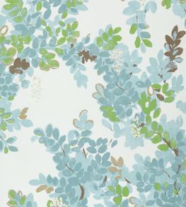 Central Park Wallpaper by Thibaut Spa Blue