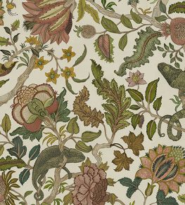 Chameleon Trail Fabric by Josephine Munsey Dusty Pinks and Olive