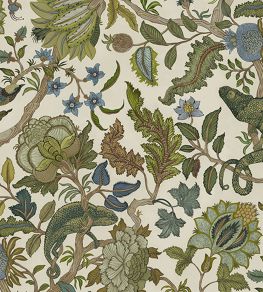 Chameleon Trail Fabric by Josephine Munsey Sage and Green