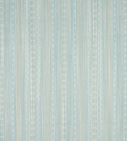 Charter Stripe Embroidery Fabric by Thibaut Seaglass