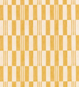 Checkerboard Recycled Fabric by Kirkby Design Sunshine