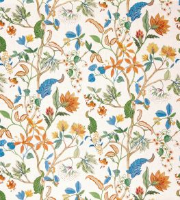 Chellah Fabric by Osborne & Little Petrol/Mandarin