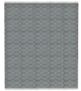 Chequerboard Rug by GP & J Baker Blue/Red