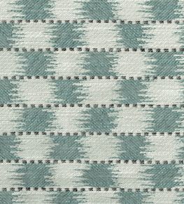 Chequers Fabric by Titley and Marr Aqua