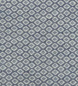 Chess Fabric by Titley and Marr Indigo