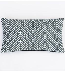 Chevron Cushion 38 x 60cm by Barneby Gates Ink Blue
