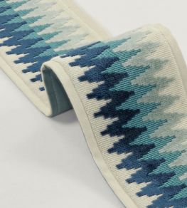 Chevron Braid Trimming by Romo China Blue