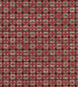 Chiddingstone Fabric by Nina Campbell Red/Teal/Chocolate