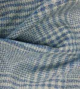 Chiff Chaff Plaid Fabric by Ian Sanderson Slate Blue
