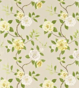Christabel Fabric by Sanderson Yellow/Ivory