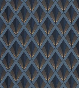 Chrysler Wallpaper by Casadeco Bleu Orage