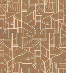 Cinetique Wallpaper by Casamance Cuivre