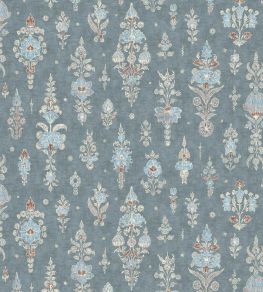 Citadel Wallpaper by Lewis & Wood Blue Almond