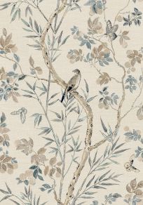 Claire Wallpaper by Thibaut Neutral