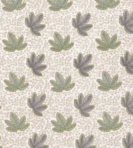 Clarice Fabric by Nina Campbell Pebble/Emerald/Choc