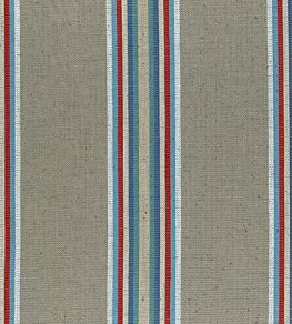 Imani Fabric by Clarke & Clarke Indigo/Red