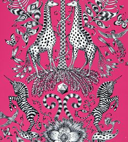 Emma J Shipley Kruger Wallpaper by Clarke & Clarke Magenta