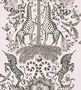 Emma J Shipley Kruger Wallpaper by Clarke & Clarke Pink