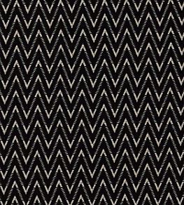 Zion Fabric by Clarke & Clarke Noir