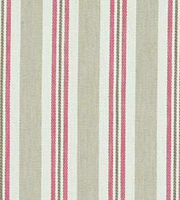 Alderton Fabric by Clarke & Clarke Raspberry/Linen