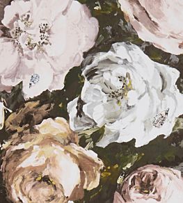 Floretta Wallpaper by Clarke & Clarke Blush/Charcoal