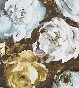 Floretta Wallpaper by Clarke & Clarke Mineral/Charcoal