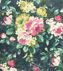 Emeline Fabric by Clarke & Clarke Indigo