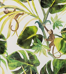 Monkey Business Wallpaper by Clarke & Clarke Natural