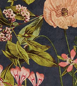 Passiflora Fabric by Clarke & Clarke Midnight / Spice