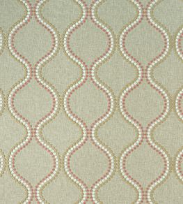 Layton Fabric by Clarke & Clarke Pink / Apple